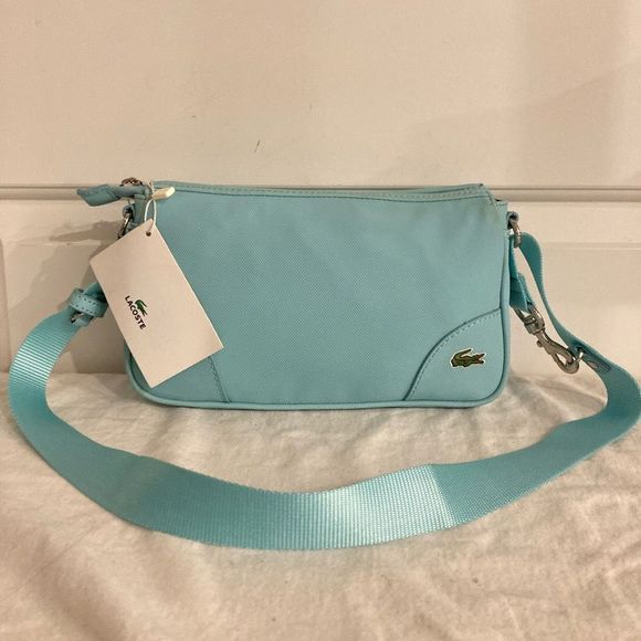 Lacoste Handbags - NWT | LACOSTE Cyan Blue Crossbody Sport Fanny Pack Shoulder Bag